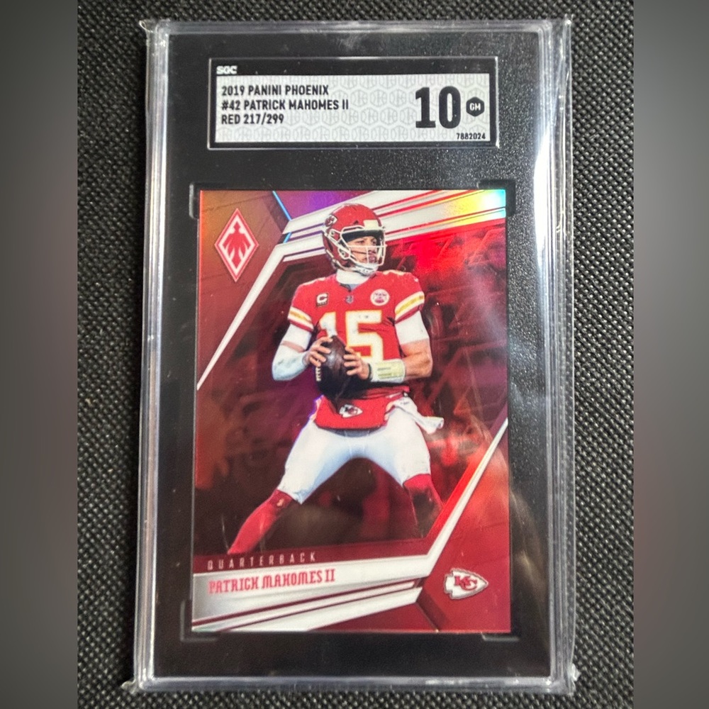 2019 panini Phoenix red /299 patrick Mahomes sgc 10 gem mint mvp chiefs